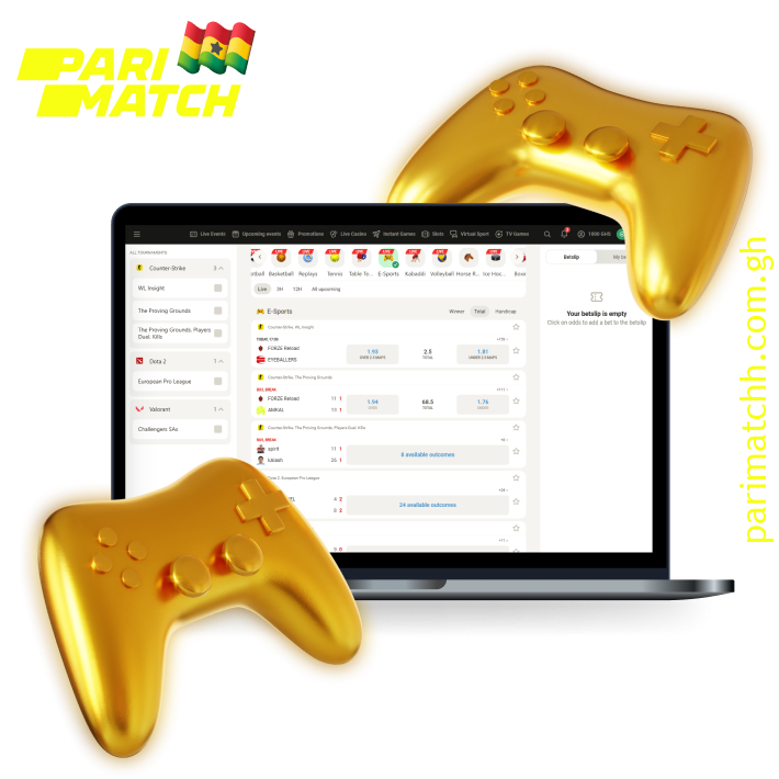 Parimatch offers Ghanaian bettors a wide range of eSports options