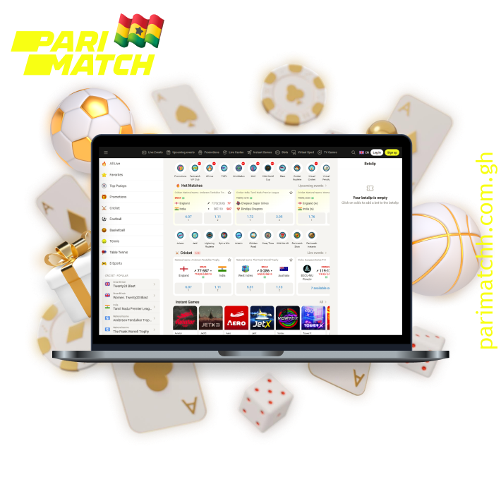 Parimatch is a secure website in Ghana for online sports betting and casino games